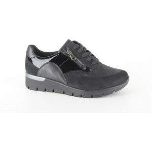 Waldläufer - 626K02 Veterschoenen - Zwart - Leer Combi