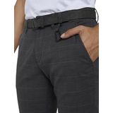 Tom Tailor Denim - 1020451 - Rechte Chinobroek - Grey Brown Check Yarn Dye