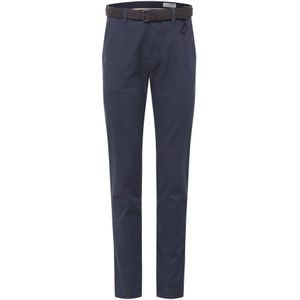Tom Tailor Denim - Rechte Chino Broek - Navy - Dobby Yarn Dye