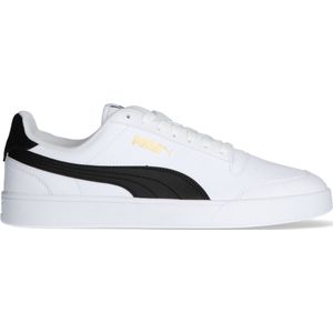 PUMA Shuffle Unisex Sneakers - Wit/Zwart/Goud - Maat 44