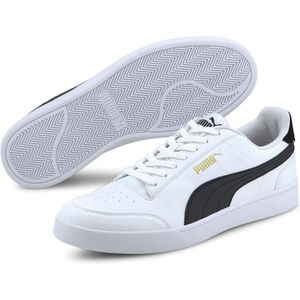 PUMA Shuffle Unisex Sneakers - Wit/Zwart/Goud - Maat 44,5