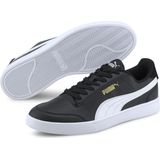 PUMA Shuffle - maat 42 - Unisex Sneakers - Wit/Zwart/Goud