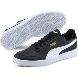 Puma Shuffle Sneaker uniseks-volwassene, Zwart (Black White Team Gold), 42.5 EU