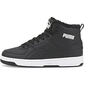 PUMA Rebound Joy Fur Jr Sneakers, uniseks, kinderen, Puma Zwart PUMA Wit