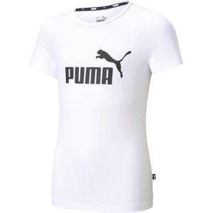 Child's Short Sleeve T-Shirt Puma ESS Logo Tee White