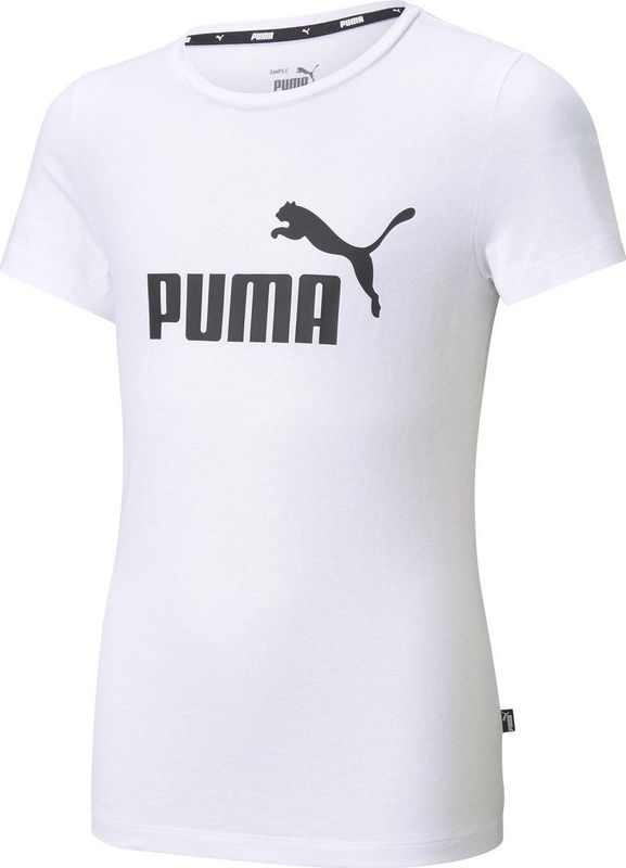 PUMA - ESS Logo Tee - T-shirt - Wit - 100% Katoen
