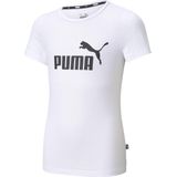 Puma Mädchen T-Shirt ESS Logo Tee G, White, 110, 587029