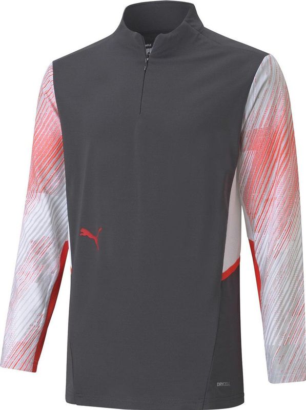 PUMA - Individualcup Training 1/4 Zip - Sporttrui - Jongens - Zwart - Polyester