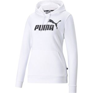 Puma - ESS LOGO HOODY TR - Sweater - Wit - Dames