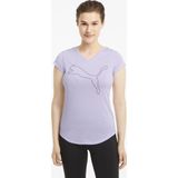 PUMA - Train Favorite Heather Cat - Sportshirt - Dames - Grijs - Katoen