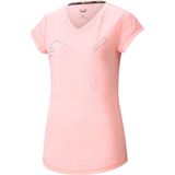PUMA - Train Favorite Heather Cat - Sportshirt - Dames - Grijs - Katoen