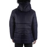 PUMA - Teamliga - Gewatteerde Jas - Donkerblauw - Met Hoge Stormkraag