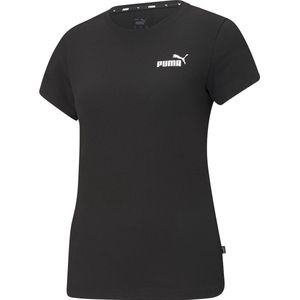 PUMA ESS Small Logo Tee Dames T-shirt - Zwart