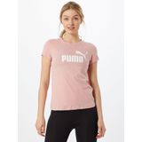 Puma - ESS Logo Tee Women - Roze T-Shirt