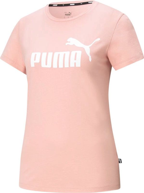 Puma - ESS Logo Tee Women - Roze T-Shirt
