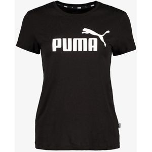 Puma - ESS Logo Tee Women - Dames T-shirt Zwart