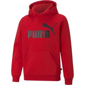 Puma - Essential Big Logo Hoodie - Rood - 5-6 Jaar - Jongen