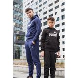 PUMA ESS Logo Pants FL cl Heren Broek - Donkerblauw