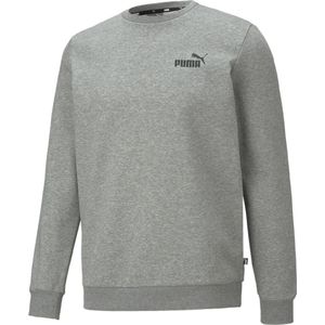 PUMA - ESS Small Logo Crew - Herensweatshirt - Grijs - Katoen