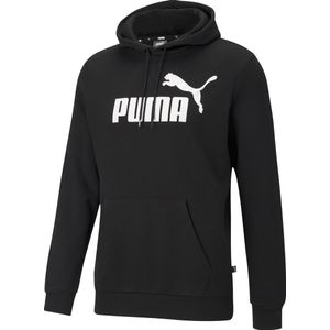 PUMA ESS Big Logo Hoodie FL Heren Trui Zwart