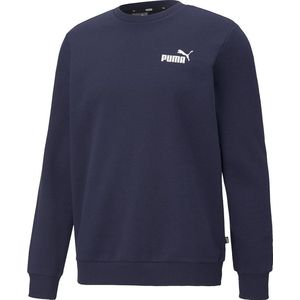 Puma - ESS Small Logo Crew - Heren Trui - Blauw - Comfortabele Sweater
