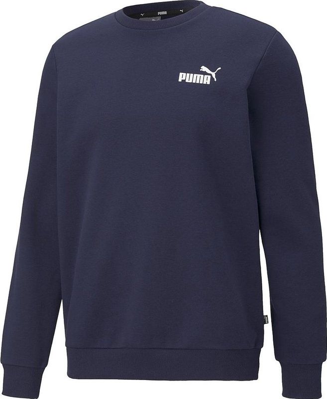 Puma - ESS Small Logo Crew - Heren Trui - Blauw - Comfortabele Sweater