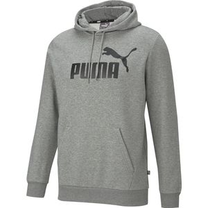 PUMA ESS Big Logo Hoodie FL Heren Trui - Grijs