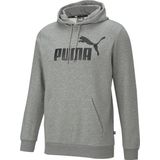 PUMA ESS Big Logo Hoodie FL Heren Trui - Grijs