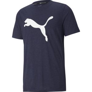 PUMA - Train Fav Heather Cat - Sportshirt - Grijs - Katoen