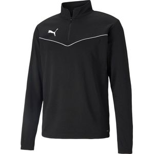 Puma - teamRISE 1/4 Zip Top - Zwart/Wit - Vest