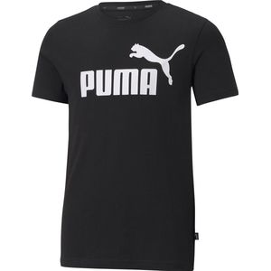 Puma - Sportshirt - Blauw - Katoen - Normale Pasvorm
