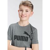 Puma - Geribbelde Ronde Hals - T-shirt - Katoen - Blauw