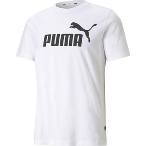 PUMA ESS Logo Tee Heren T-shirt - Wit