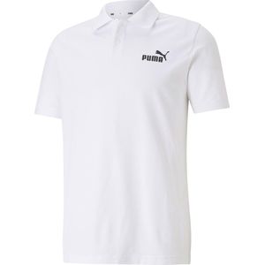 PUMA - ESS Pique Polo - Poloshirt - Wit - Knoopsluiting