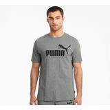 PUMA ESS Logo Tee Heren T-shirt - Grijs