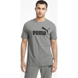 PUMA ESS Logo Tee Heren T-shirt - Grijs