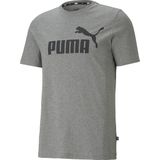 PUMA ESS Logo Tee Heren T-shirt - Grijs