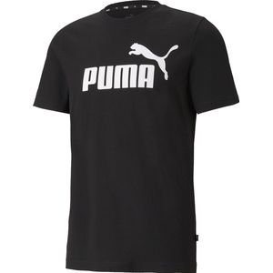 PUMA - ESS Logo Tee - T-shirt - Zwart - 100% Katoen