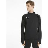 PUMA teamLIGA 1/4 Zip Top Jr Unisex sportshirt - Puma Black-Puma White