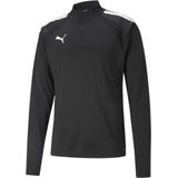 PUMA teamLIGA 1/4 Zip Top Jr Unisex sportshirt - Puma Black-Puma White