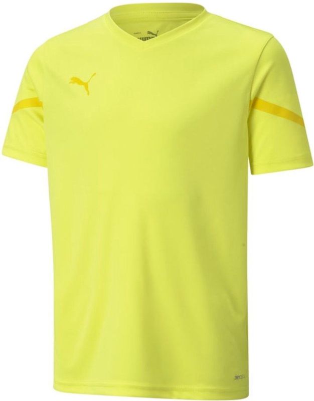 Children's t-shirt puma teamflash jersey flou yellow 128