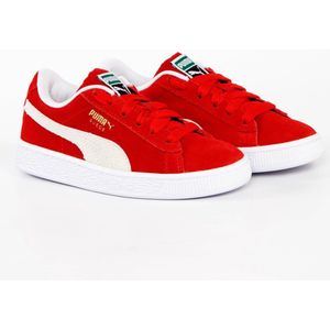 Klassieke Puma XXI-sneakers van suÃ¨de voor jongens, rood/wit
