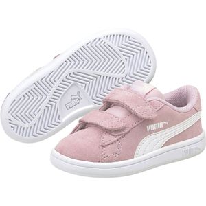 PUMA Unisex Baby Smash V2 Sd V Inf Sneaker, Roze Dame Puma Wit, 23 EU