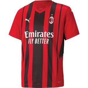 Puma AC Milan Shirt Junior  Sportshirt - Maat 128  - Unisex - Rood/Zwart