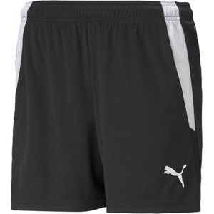 PUMA - teamLIGA - Voetbalshort - Zwart/Wit - Gerecycled Materiaal