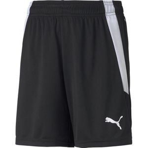 PUMA teamLIGA Shorts Jr Unisex sportbroek - Puma Black-Puma White