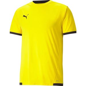 Puma Teamliga Shirt Korte Mouw Kinderen - Geel Zwart