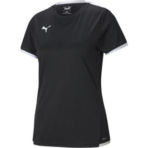 Puma Teamliga Shirt Korte Mouw Dames - Zwart