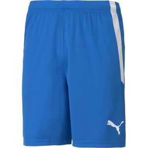 PUMA teamLIGA Shorts Heren sportbroek - Electric Blue Lemonade-Puma White