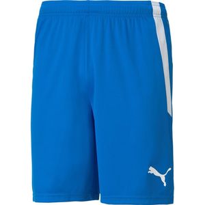PUMA teamLIGA Shorts Heren sportbroek - Electric Blue Lemonade-Puma White